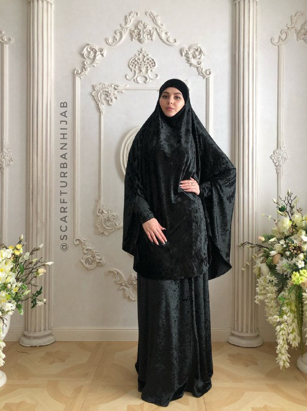 black velvet hijab