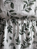 Muslin Cotton Boho Abaya, Floral Print Modest Dress, Handmade Summer