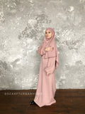 Pink wool Muslim abaya