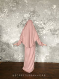 Pink wool Muslim abaya