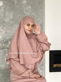 Pink wool Muslim abaya