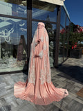 Designer Afghan Burqa with Lace, Silk Modest Dress