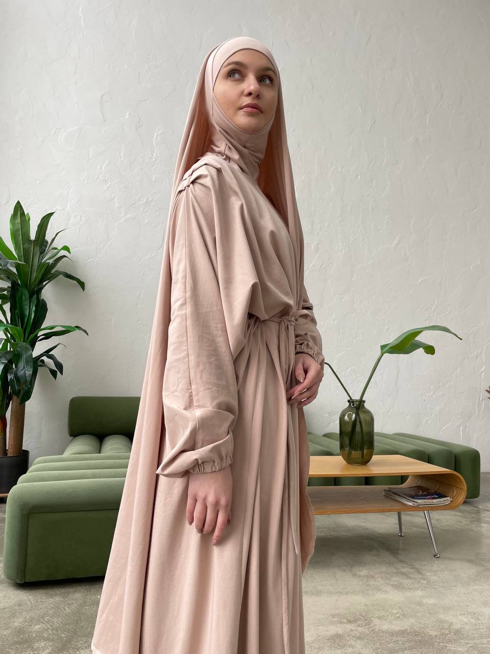 elegant hijab dresses Long Sleeve Criss Cross Maxi Dress