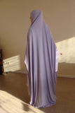 Transformer Lilac Khimar Maxi dress, Transformer Iris hijab, Purpal nikab,traditional hijab, ready to wear hijab, prayer Dress, Maxi Burqa