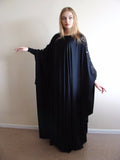 Elegant black muslim dress, Farasha Kaftan, Ower size Abaya, Hijab, Plus size maxi dress, Muslim bridal dress, Stylish Jilbab, Lace dress