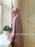 Pink velvet Khimar, muslim dress, Transformer blush jilbab nikab, traditional ready to wear hijab, prayer Dress, islamic Burqa