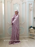 Pink velvet Khimar, muslim dress, Transformer blush jilbab nikab, traditional ready to wear hijab, prayer Dress, islamic Burqa