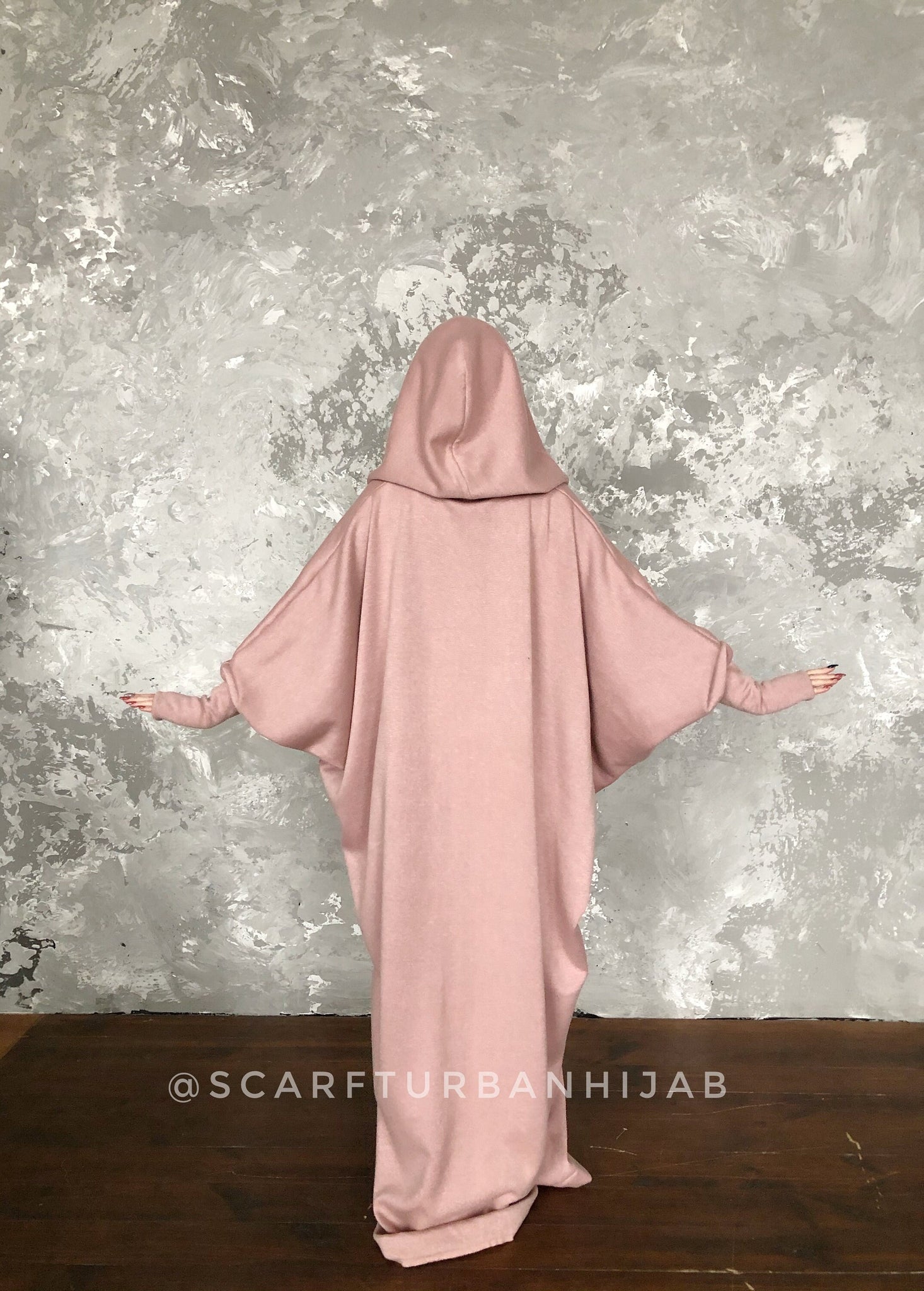Blush pink wool fee size maxi dress with hood, Wiccan mantle dress, pl ScarfTurbanHijab Blush pink wool fee size maxi dress with hood, Wiccan mantle dress, pl ScarfTurbanHijab