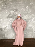 Blush pink wool fee size maxi dress with hood, Wiccan mantle dress, plus size evening clothing, wedding elegant dress, Muslim abaya