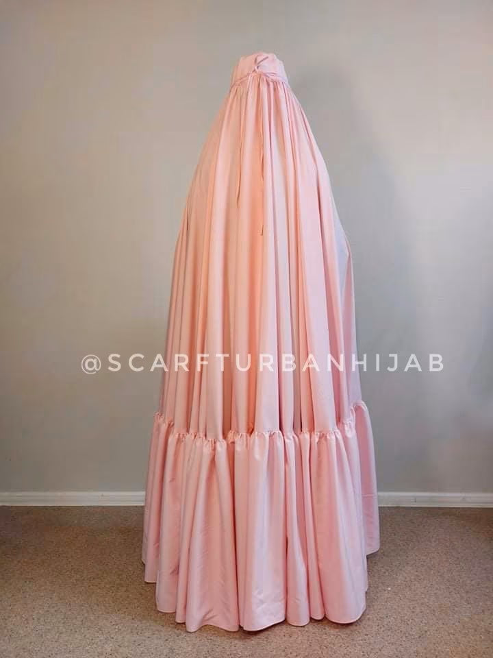 Pink Afghan burqa cape, traditional chador, full niqab , lace nikab, b ...