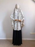 Transformer Milk-White Khimar Jilbab Hijab Niqab Islamic Clothing Ready Hijab Prayer Scarf Long Hijab Burqa