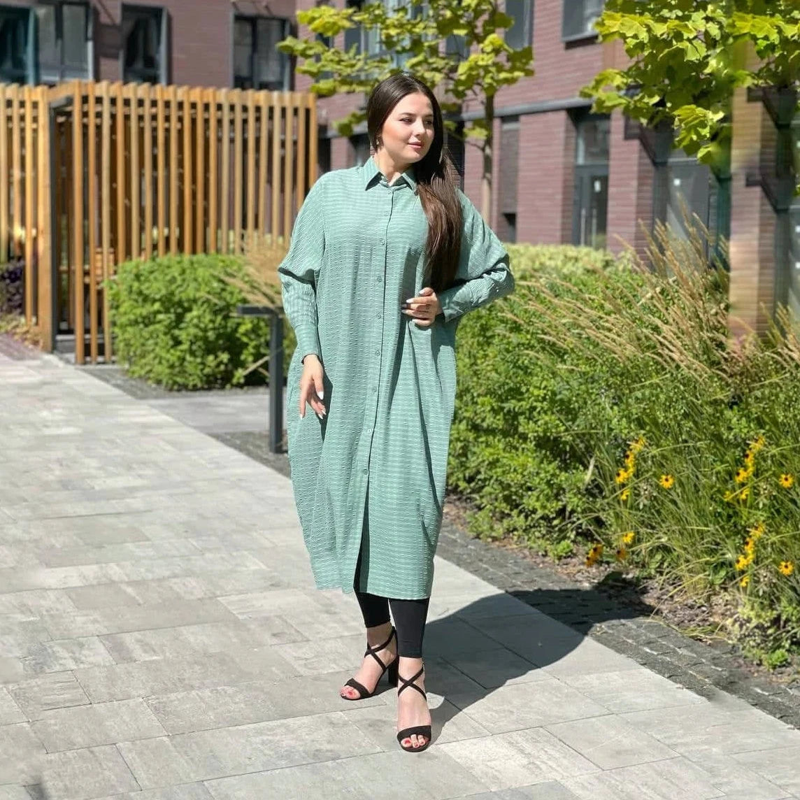 oversized green shirt dress Lime Green Oversized Shirt Dress with Gathered Waist & Ruffle Hem