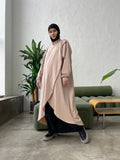 Elegant modest tunic suitable for breastfeeding made of cotton jersey