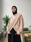 Elegant modest tunic suitable for breastfeeding made of cotton jersey