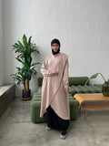 Elegant modest tunic suitable for breastfeeding made of cotton jersey