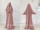 Blush pink Elegant franch jilbab