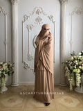 Light Beige Khimar niqab transformer