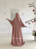 Blush pink Elegant franch jilbab