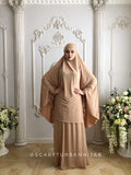 Light Beige Khimar niqab transformer