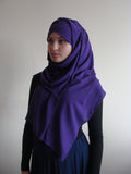 Stylish Turban Hijab, ready to wear hijab, chapel scarf, Scarf Handmade,  Pret A Porter Hijab, violet hijab, Muslim fashion,  purplt Turban