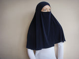 Transformer navy blue hijab niqab