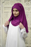 Transformer voluminous magenta hijab niqab