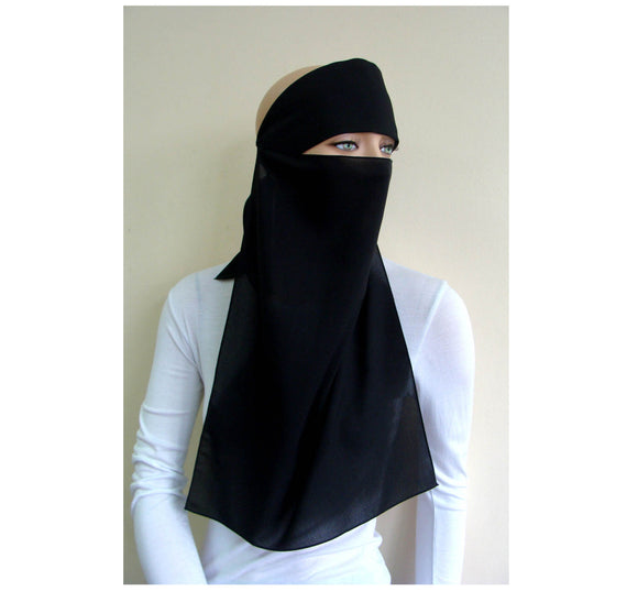 black niqab veil