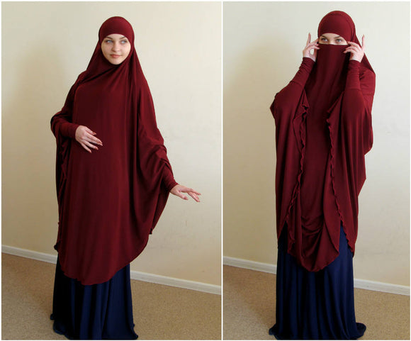 Transformer Burgundy Khimar