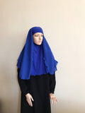 Electric blue Transformer hijab niqab with veil