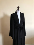 Black casual kimono abaya, Muslim dress