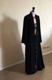 Black casual kimono abaya, Muslim dress