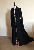 Black casual kimono abaya, Muslim dress