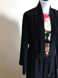 Black casual kimono abaya, Muslim dress