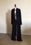 Black casual kimono abaya, Muslim dress