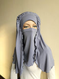 Gray Volume hijab niqab transformer