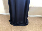 Navy blue Muslim maxi dress and khimar cape with lace decoration