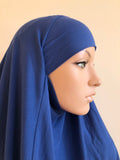 Denim blue hijab niqab transformer