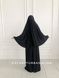 Long black Transformer hijab