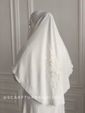 Muslim wedding dress with khimar