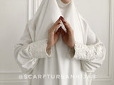 Gorgeous wedding  jilbab with niqab and veil