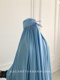 Sky Blue silk Afghan burqa