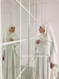 Modesty Wedding costume dress with cape and hijab