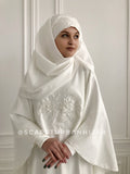 Modesty Wedding costume dress with cape and hijab