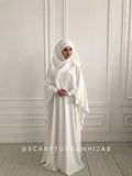 Modesty Wedding costume dress with cape and hijab