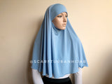 Transformer sky blue hijab niqab