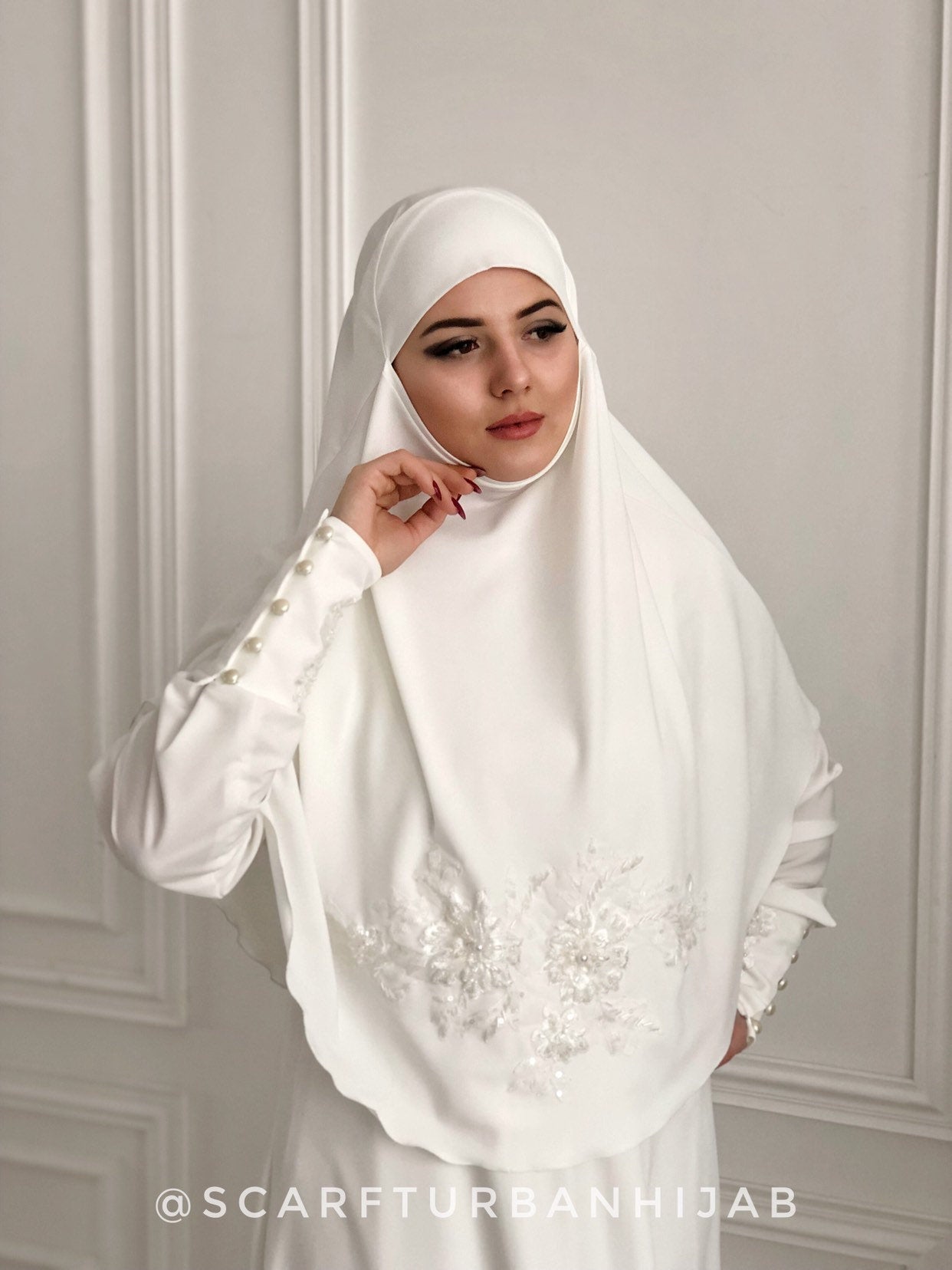 Stylish Black Muslim Wedding Dress 5338S - Neva-style.com