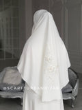 Muslim wedding dress with khimar