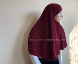 Burgundy Transformer hijab niqab, dark red niqab, traditional hijab, 1 piece hijab, ready to wear hijab, prayer scarf