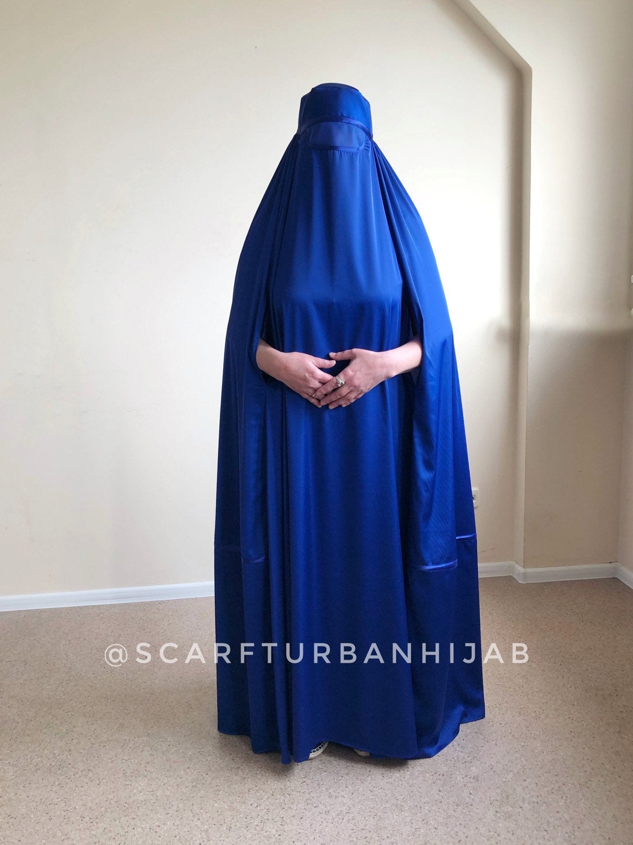 Afghan royal blue silk burqa – ScarfTurbanHijab