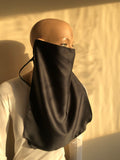 Black niqab veil
